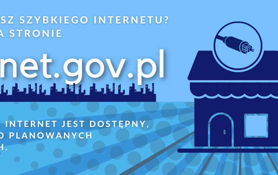 Zdjęcie do Potrzebujesz szybkiego internetu? Zgłoś to na stronie internet.gov.pl!