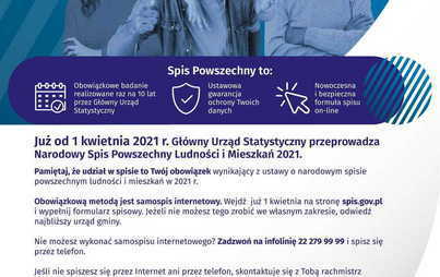 Zdjęcie do Narodowy Spis Powszechny Ludności i Mieszkań 2021