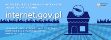 Potrzebujesz szybkiego internetu? Zgłoś to na stronie internet.gov.pl!