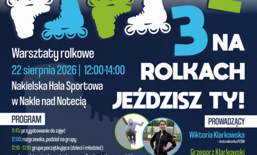 Zdjęcie do 1, 2, 3 na rolkach jeździsz Ty! - warsztaty rolkowe