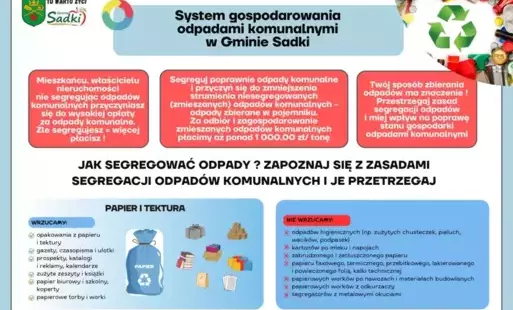 Zdjęcie do APEL O PRZESTRZEGANIE ZASAD PRAWIDŁOWEJ SEGREGACJI ODPAD&Oacute;W KOMUNALNYCH!