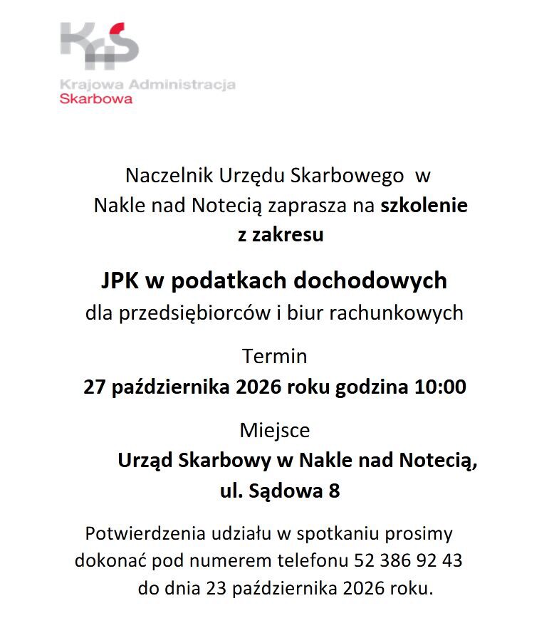 Szkolenie JPK w podatkach dochodowych